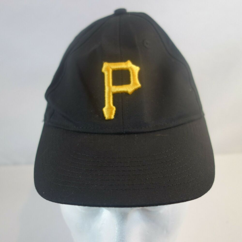 Team MLB Kids Youth Pittsburgh Pirates Black Yellow Adjustable Baseball Hat Cap